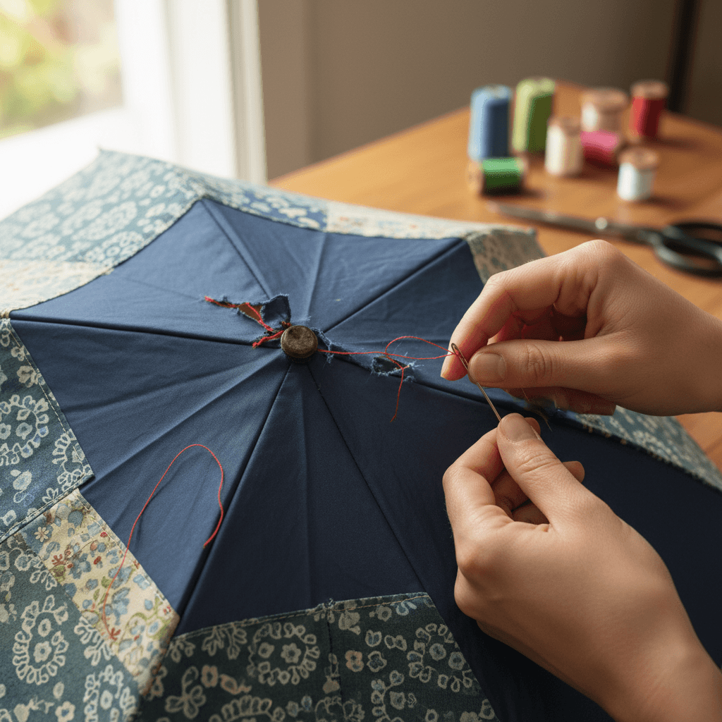 Fabric repair and stitching
