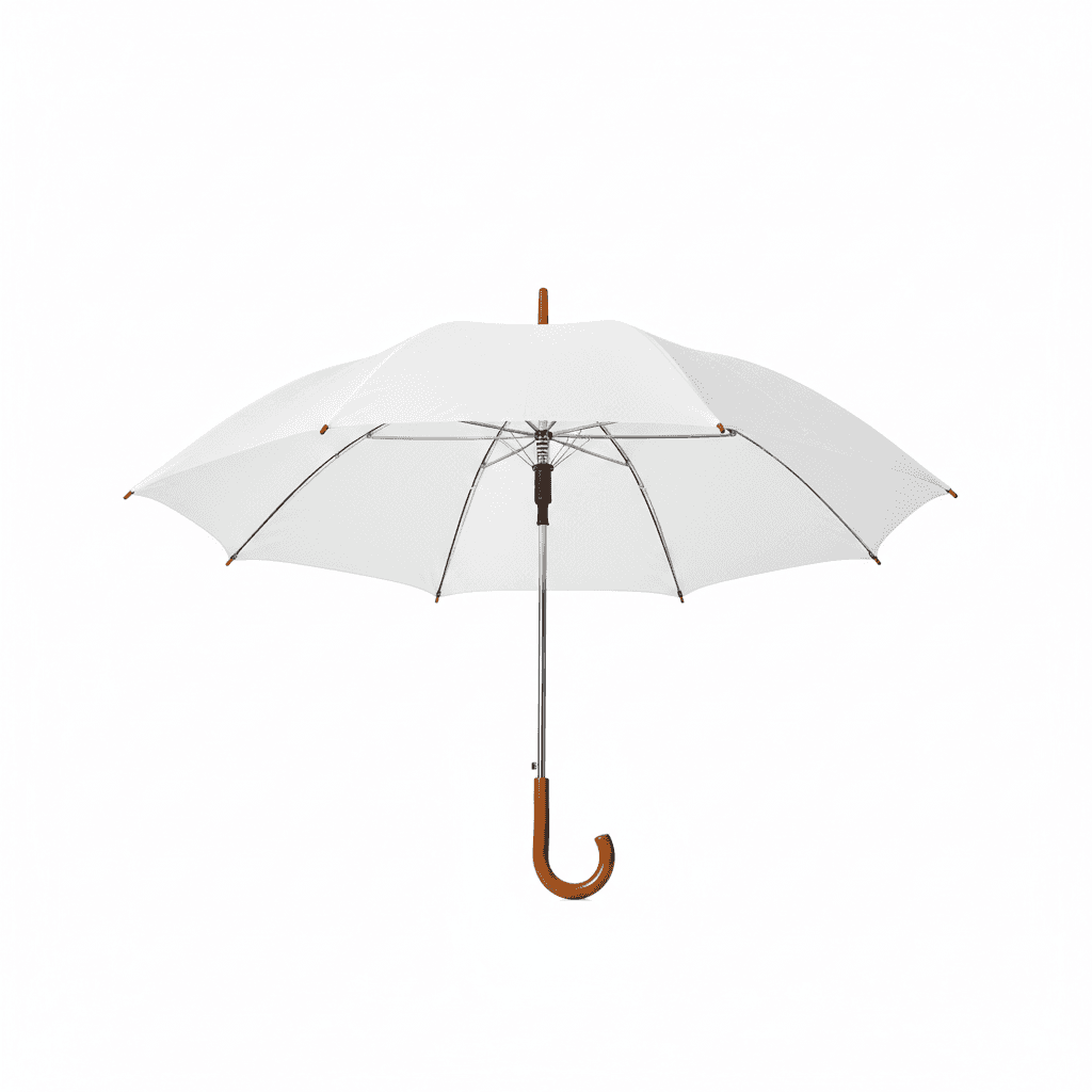 Restored umbrella after cleaning service